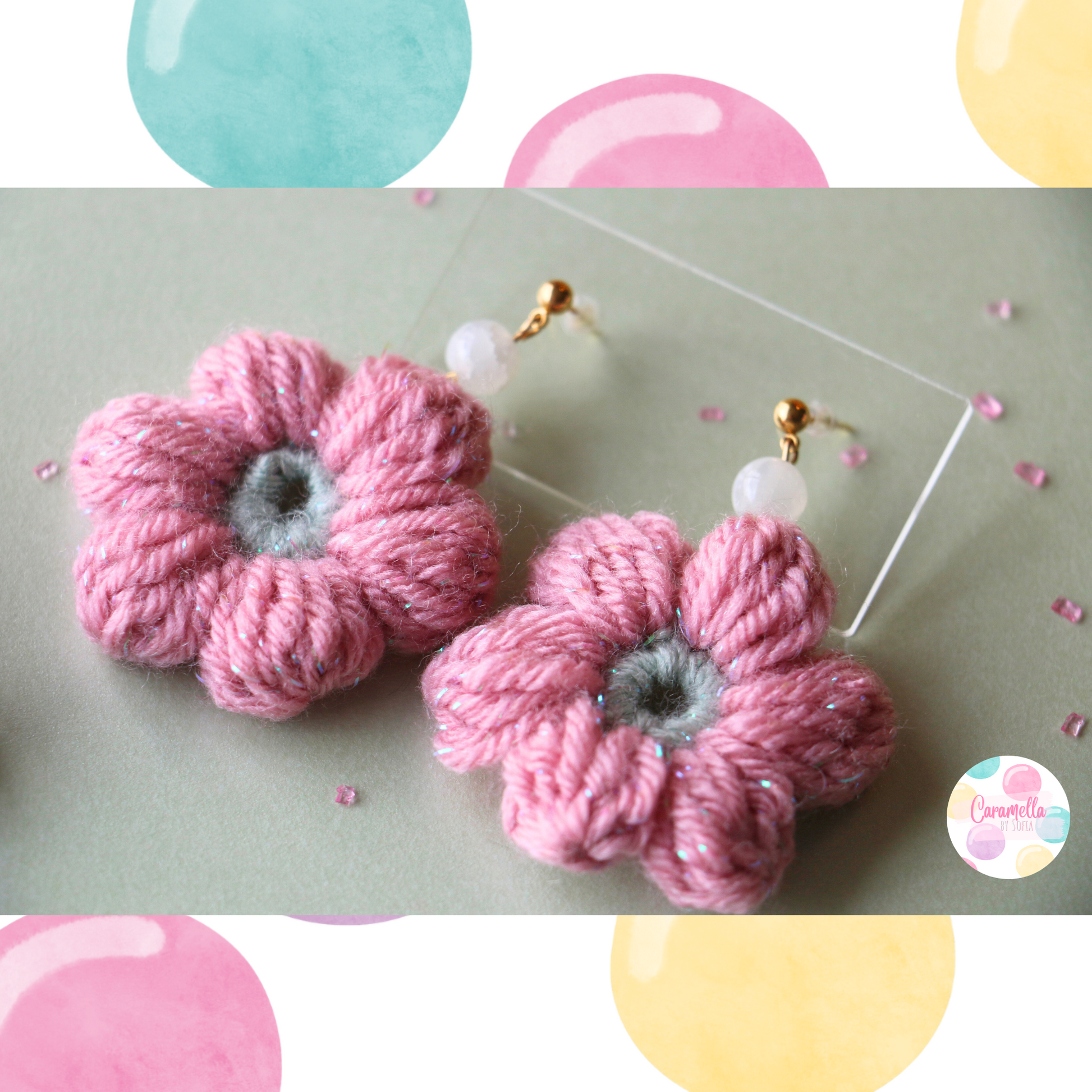 How To Crochet Flower With Seed Beads 